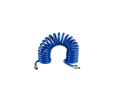 Шланг пневматический спиральный высокого давления (8x12 мм; 1/4М; 10 м) KING TONY 79953-10 наличный и безналичный расчет