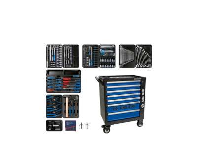Набор инструментов KING TONY BASTION в черной тележке, 204 предмета 9G35-100MR наличный и безналичный расчет