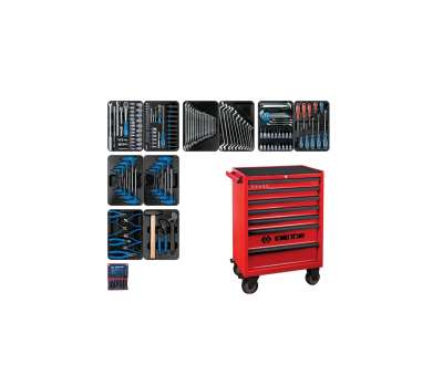 Набор инструментов KING TONY 173 предмета, UNION, в красной тележке 934-000MR наличный и безналичный расчет