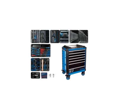 Набор инструментов KING TONY 204 предмета, BASTION, в синей тележке 9SQ31-100MR наличный и безналичный расчет