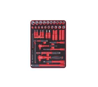 Набор инструментов KING TONY HIGH VOLTAGE 117 предметов, в синей тележке 9SQ31-117MRVE наличный и безналичный расчет