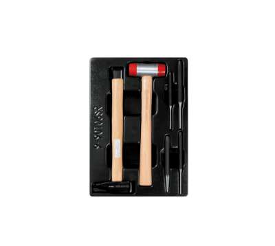 Набор выколоток и керн с молотками KING TONY ложемент, 6 предметов 9-90106SR02 наличный и безналичный расчет