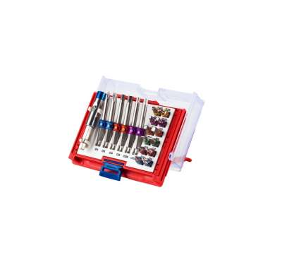 Набор вставок бит 1/4, TORX, HEX, PZ, PH, SLOT, 19 предметов МАСТАК 058-10019C наличный и безналичный расчет