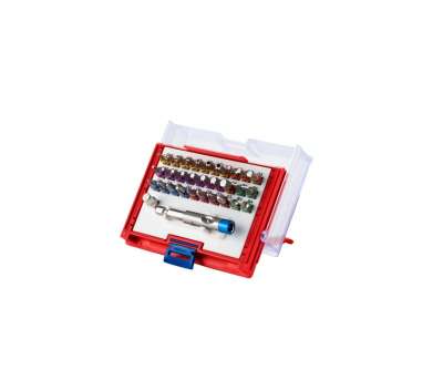 Набор вставок бит 1/4, TORX, HEX, PZ, PH, SLOT, 32 предмета МАСТАК 058-10032C наличный и безналичный расчет