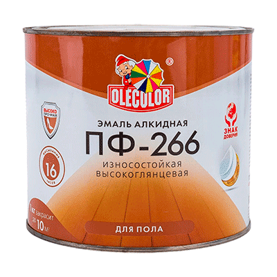 Эмаль ПФ-266 алкидная для пола купить